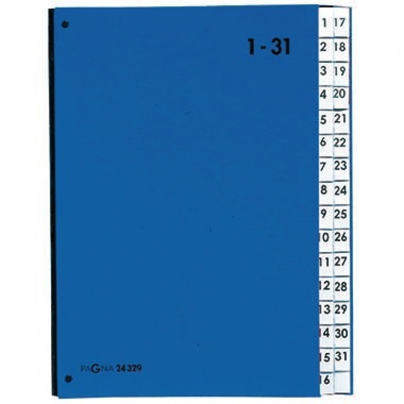 PAGNA Pultordner 24329-02 DIN A4 1-31 32Fächer Polypropylen bl PAGNA Pultordner 24329-02 DIN A4 1-31 32Fächer Polypropylen bl