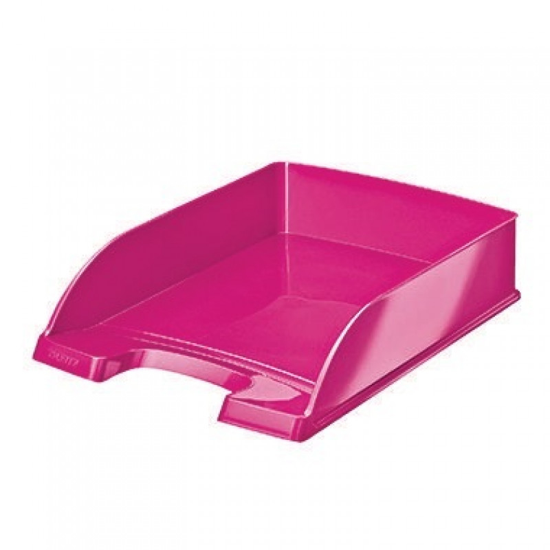 Leitz Briefablage WOW Plus 52263023 DIN A4 stapelbar PS pink metallic Leitz Briefablage WOW Plus 52263023 DIN A4 stapelbar PS pink metallic