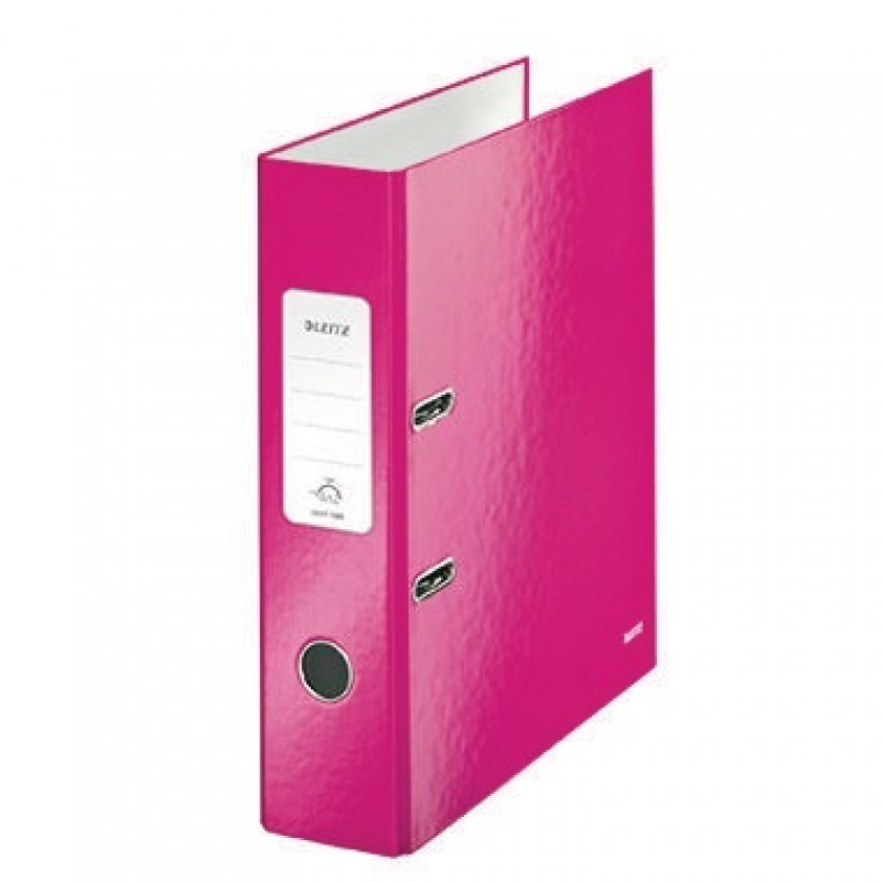 Leitz Ordner WOW 10050023 DIN A4 80mm Pappe pink metallic