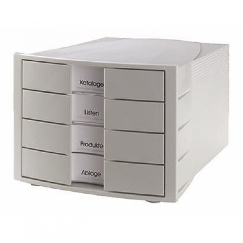 HAN Schubladenbox IMPULS 1010-X-11 DIN C4 4Schubfächer lichtgrau HAN Schubladenbox IMPULS 1010-X-11 DIN C4 4Schubfächer lichtgrau