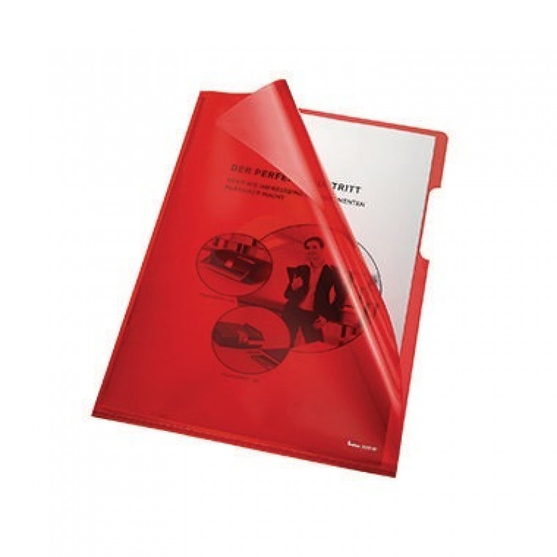 Bene Sichthülle 205000RT DIN A4 HPVC rot 100 St./Pack.