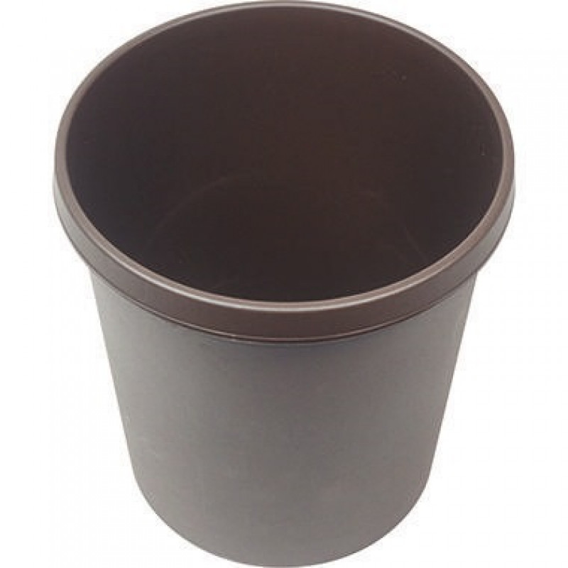 helit Papierkorb H6105875 31x32cm 18l rund Kunststoff braun helit Papierkorb H6105875 31x32cm 18l rund Kunststoff braun