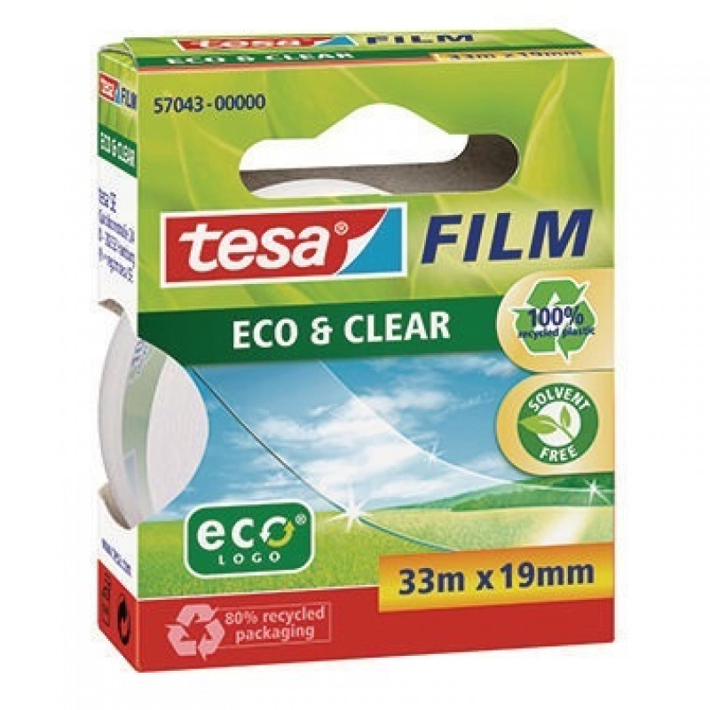 tesa Klebefilm tesafilm Eco&Clear 57043-00000 19mmx33m tesa Klebefilm tesafilm Eco&Clear 57043-00000 19mmx33m