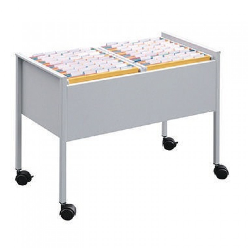 DURABLE Hängemappenwagen 100 DUO 308223 76x59,2x40cm silbermetallic DURABLE Hängemappenwagen 100 DUO 308223 76x59,2x40cm silbermetallic