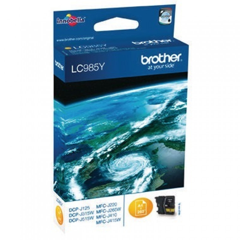 Brother Tintenpatrone LC985Y 260Seiten gelb Brother Tintenpatrone LC985Y 260Seiten gelb