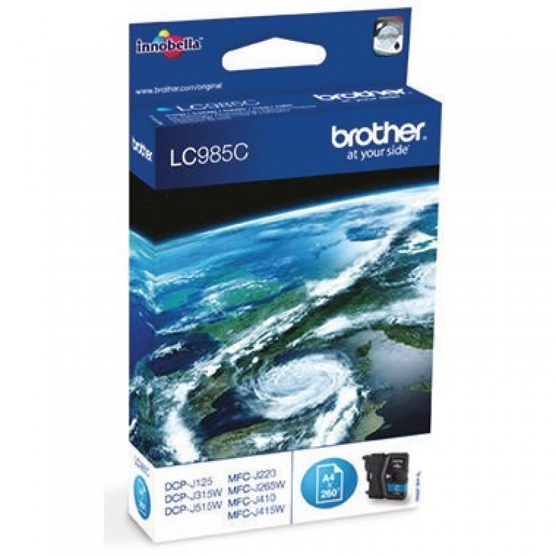 Brother Tintenpatrone LC985C 260Seiten cyan Brother Tintenpatrone LC985C 260Seiten cyan
