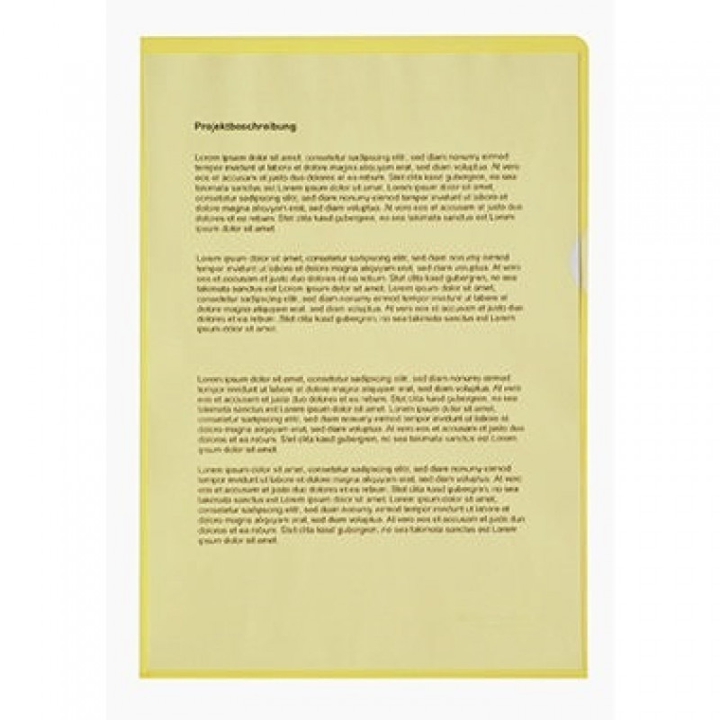 Soennecken Sichthülle 1512 DIN A4 PP gelb 100 St./Pack. Soennecken Sichthülle 1512 DIN A4 PP gelb 100 St./Pack.