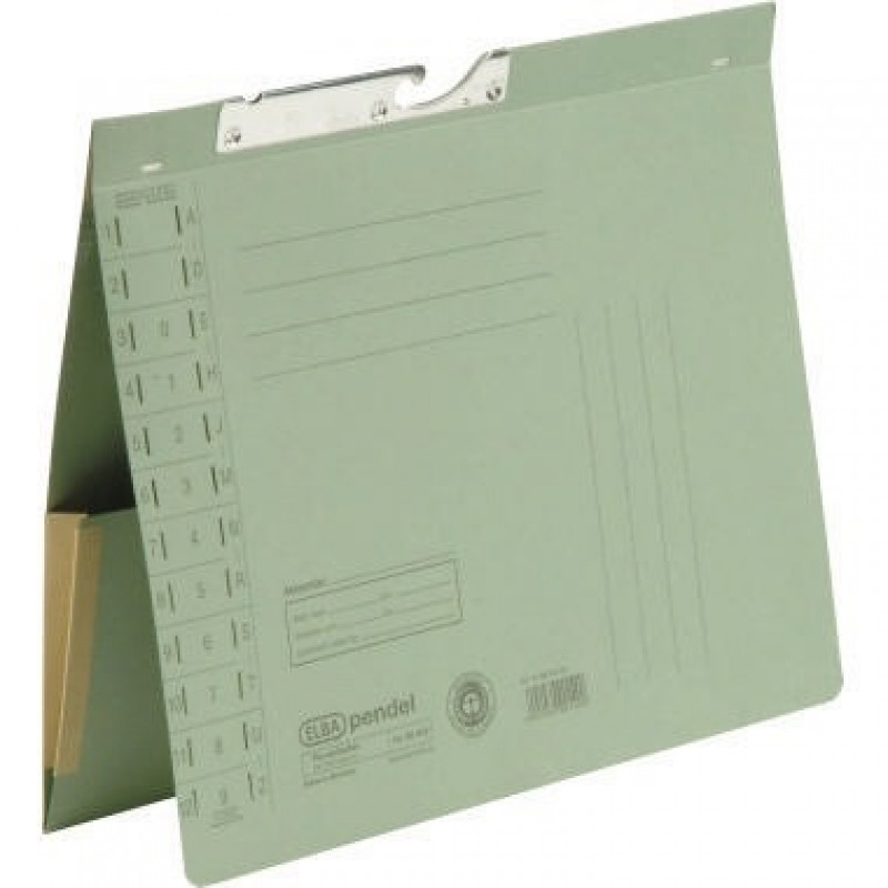 ELBA Pendelhefter 100570020 DIN A4 Amtsheftung 320g Manilakarton grün ELBA Pendelhefter 100570020 DIN A4 Amtsheftung 320g Manilakarton grün