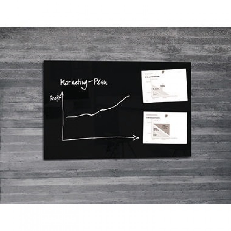 Sigel Multifunktionstafel artverum GL140 100x65cm Glas schwarz Sigel Multifunktionstafel artverum GL140 100x65cm Glas schwarz