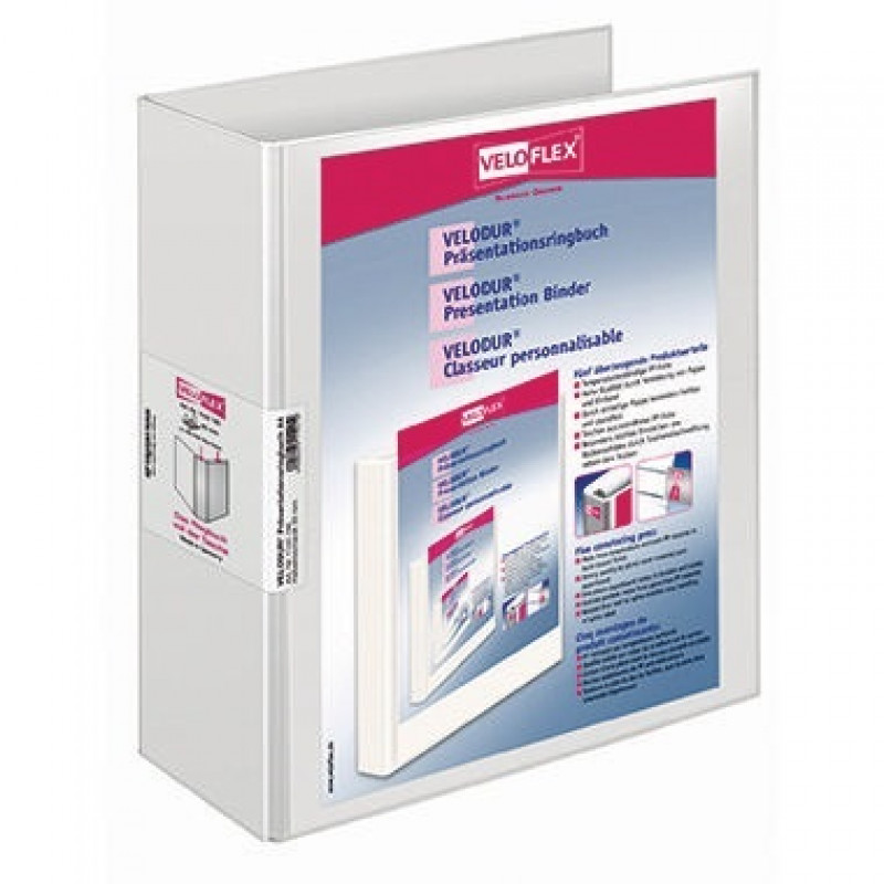 Veloflex Präsentationsringbuch VELODUR 1142190 85mm weiß Veloflex Präsentationsringbuch VELODUR 1142190 85mm weiß