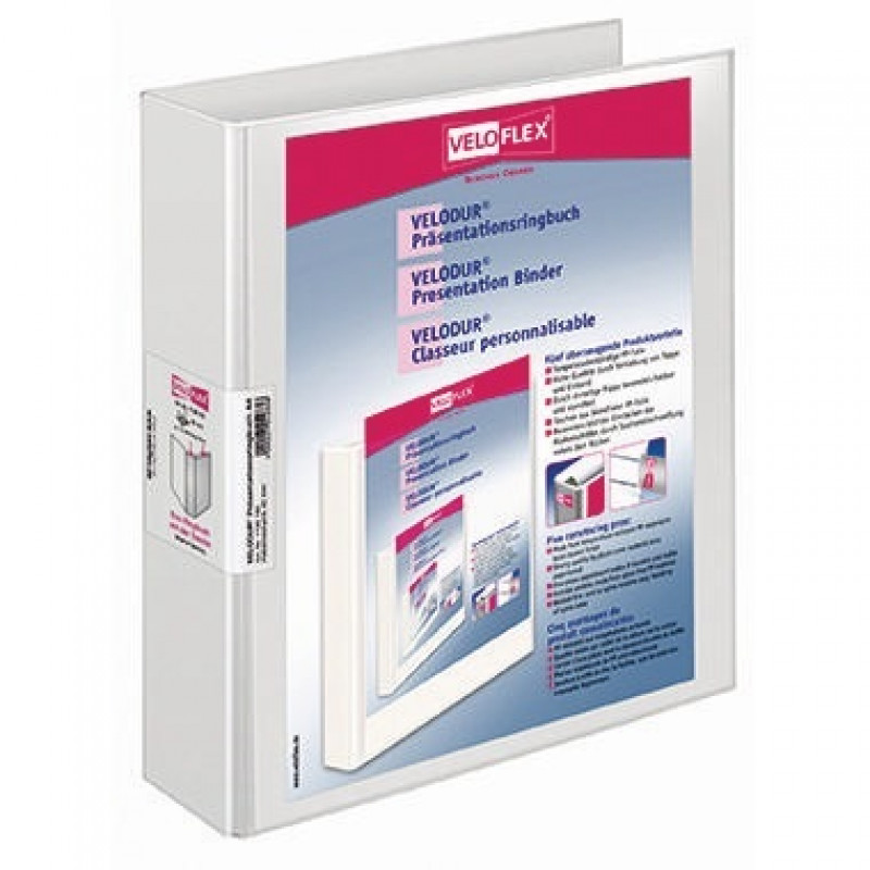 Veloflex Präsentationsringbuch VELODUR 1138190 40mm weiß Veloflex Präsentationsringbuch VELODUR 1138190 40mm weiß