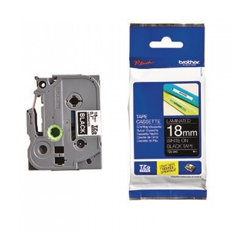 P-touch Schriftbandkassette TZE345 18mmx8m laminiert ws auf sw