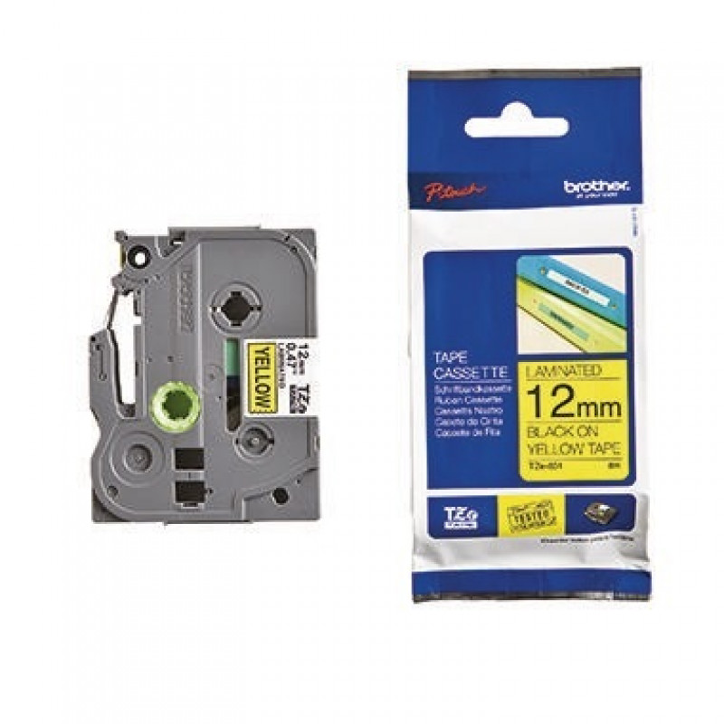 P-touch Schriftbandkassette TZE631 12mmx8m laminiert sw auf ge