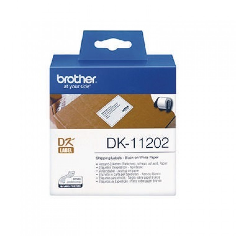 Brother Etikett DK11202 60x100mm weiß 300 St./Pack. Brother Etikett DK11202 60x100mm weiß 300 St./Pack.