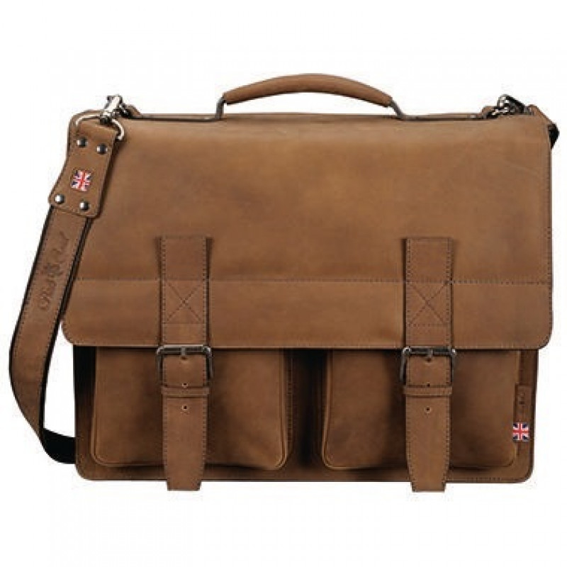 Pride & Soul Aktentasche EARL 47132 42x34x17cm Echtleder braun Pride & Soul Aktentasche EARL 47132 42x34x17cm Echtleder braun