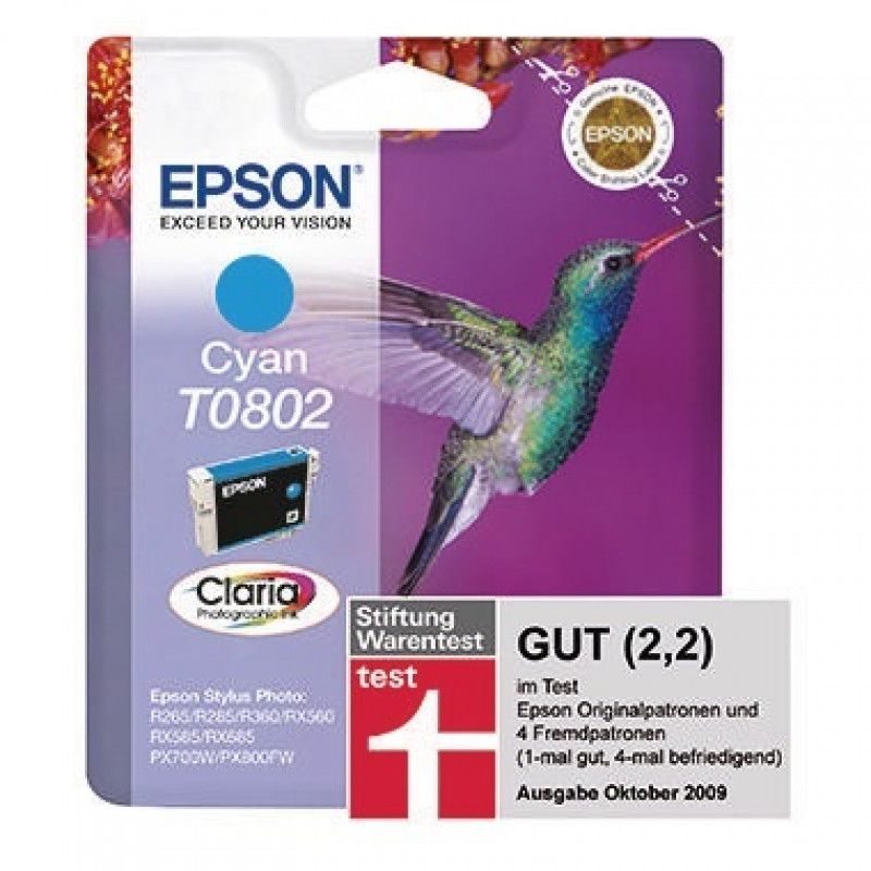 Epson Tintenpatrone C13T08024011 900Seiten 7,4ml cyan Epson Tintenpatrone C13T08024011 900Seiten 7,4ml cyan