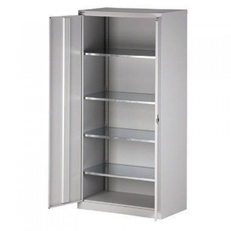 Bisley Flügeltürenschrank Universal HC782S4G645 4Fachböden lichtgrau Bisley Flügeltürenschrank Universal HC782S4G645 4Fachböden lichtgrau