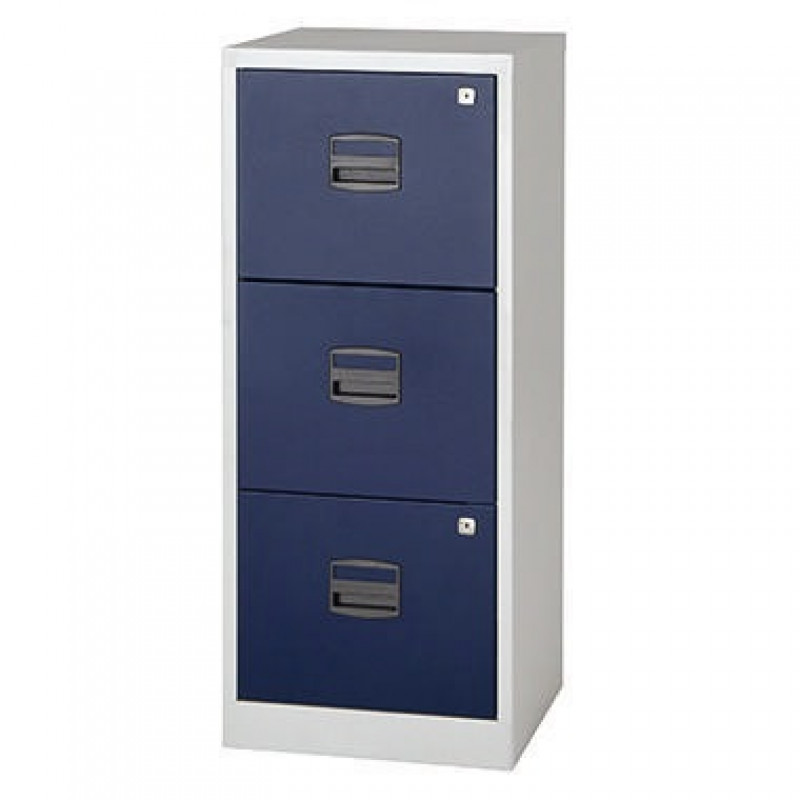 Hängeregistraturschrank PFA3F505 3Schübe lichtgrau/blau Hängeregistraturschrank PFA3F505 3Schübe lichtgrau/blau