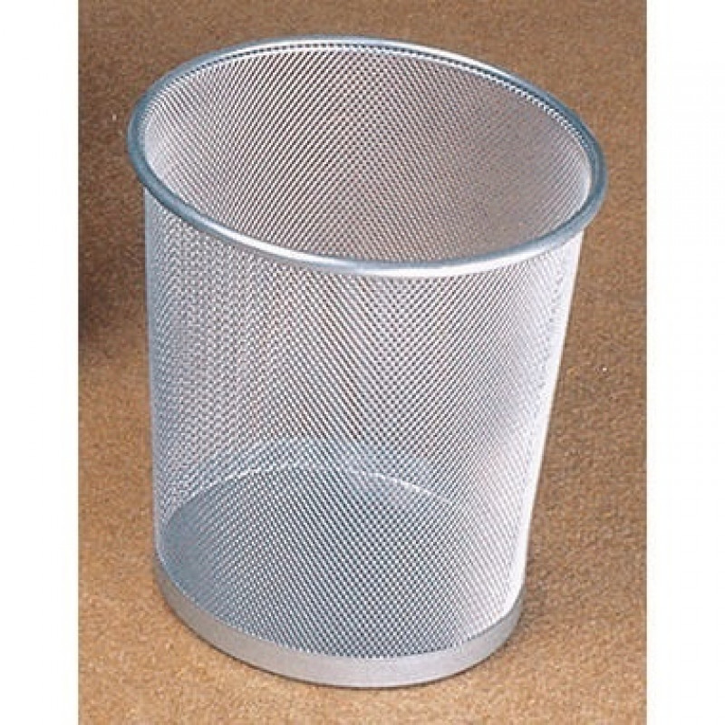 helit Papierkorb Mesh H2518500 26,5x28cm 15l rund Metall silber helit Papierkorb Mesh H2518500 26,5x28cm 15l rund Metall silber