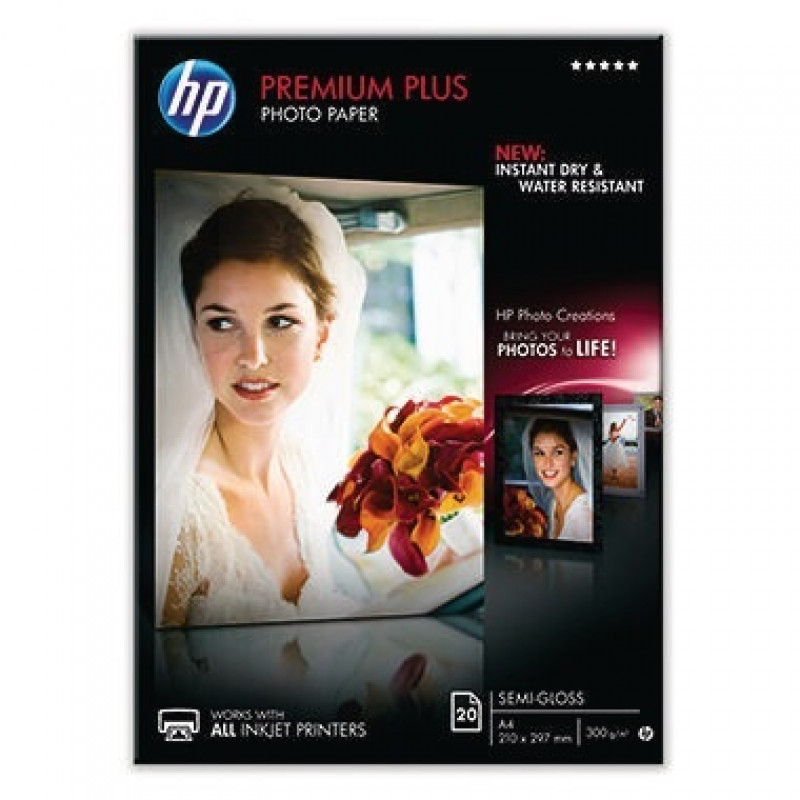 HP Fotopapier Premium Plus CR673A DIN A4 297g weiß 20 Bl./Pack. HP Fotopapier Premium Plus CR673A DIN A4 297g weiß 20 Bl./Pack.