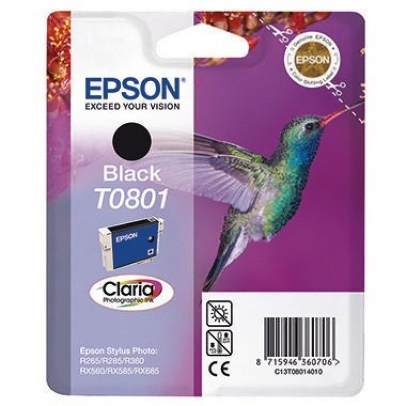 Epson Tintenpatrone C13T08014011 300Seiten 7,4ml schwarz Epson Tintenpatrone C13T08014011 300Seiten 7,4ml schwarz
