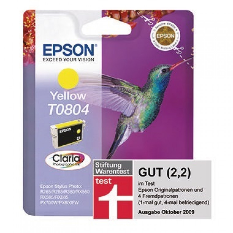 Epson Tintenpatrone C13T08044011 460Seiten 7,4ml gelb Epson Tintenpatrone C13T08044011 460Seiten 7,4ml gelb