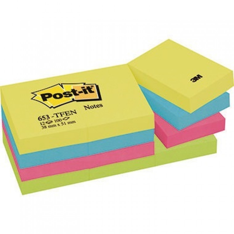 Post-it Haftnotiz Active Collection 653TFEN sortiert 12 St./Pack. Post-it Haftnotiz Active Collection 653TFEN sortiert 12 St./Pack.