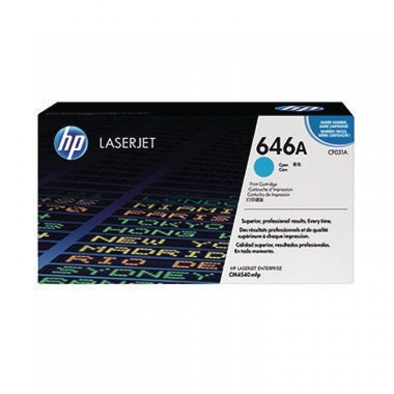 HP Toner CF031A 646A 12.500Seiten cyan