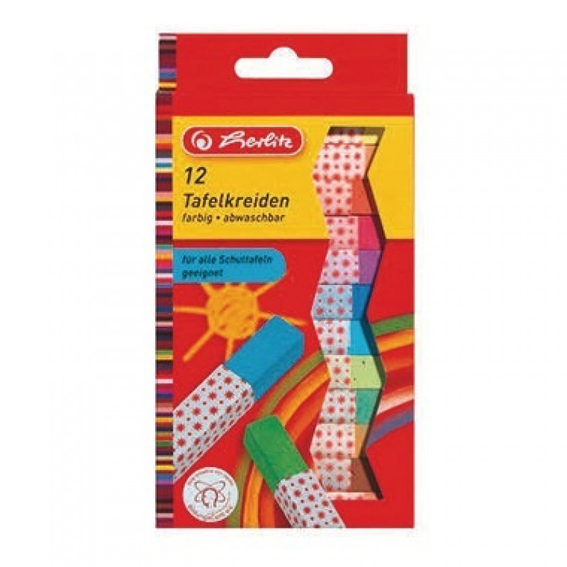 Herlitz Tafelkreide 8648206 farbig sortiert 12 St./Pack. Herlitz Tafelkreide 8648206 farbig sortiert 12 St./Pack.