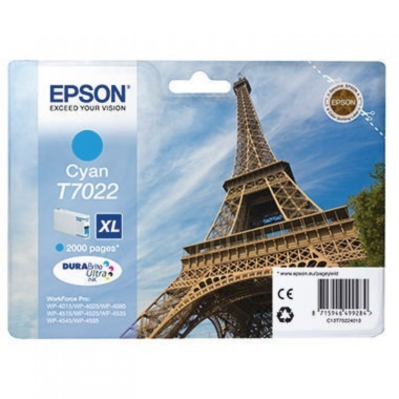 Epson Tintenpatrone C13T70224010 2.000Seiten 21ml cyan Epson Tintenpatrone C13T70224010 2.000Seiten 21ml cyan