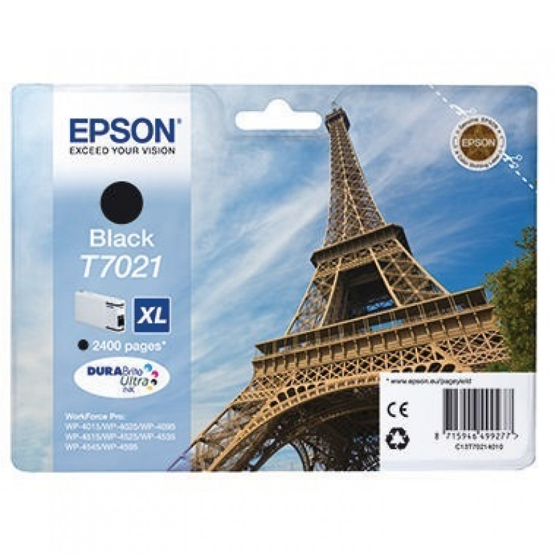 Epson Tintenpatrone C13T70214010 2.400Seiten 45ml schwarz Epson Tintenpatrone C13T70214010 2.400Seiten 45ml schwarz
