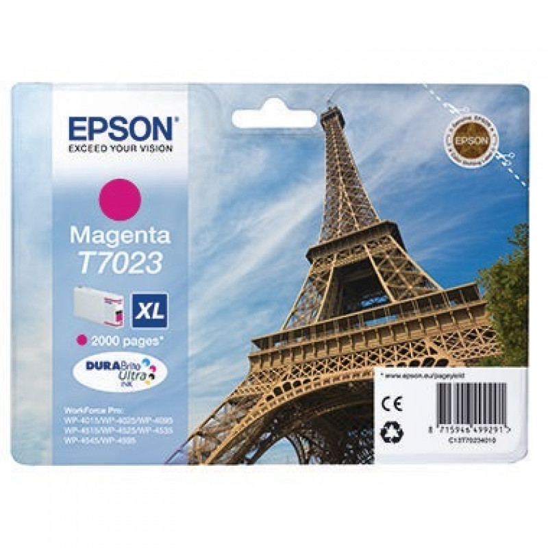 Epson Tintenpatrone C13T70234010 2.000Seiten 21ml magenta Epson Tintenpatrone C13T70234010 2.000Seiten 21ml magenta
