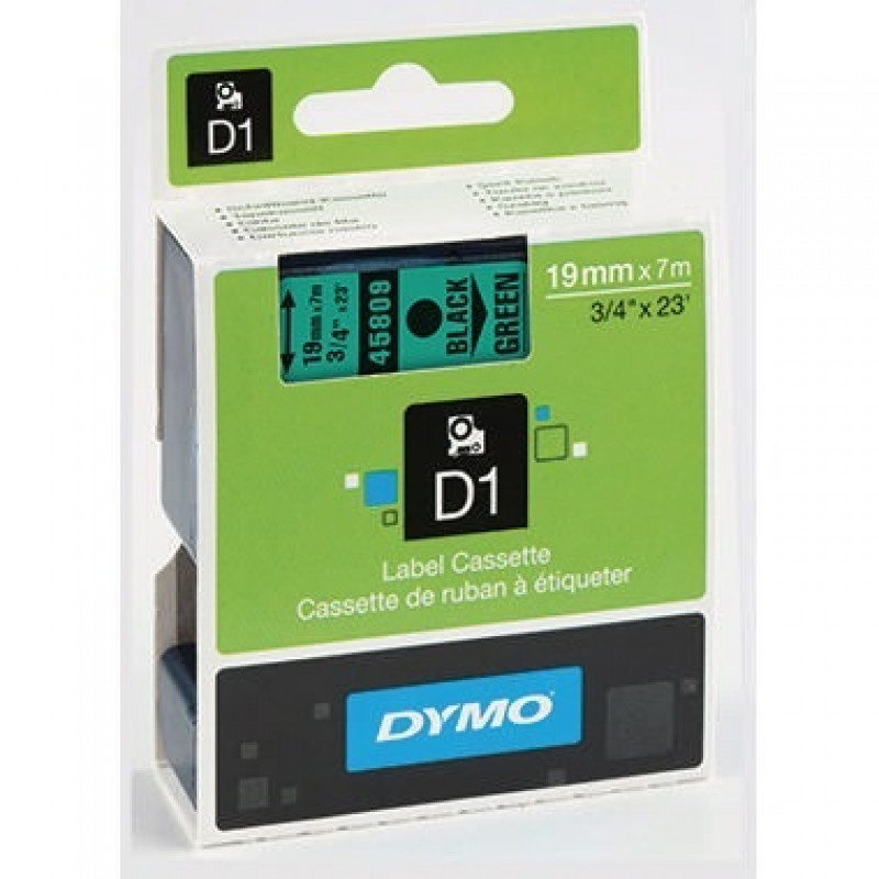 DYMO Schriftbandkassette D1 S0720890 19mmx7m sw auf gr DYMO Schriftbandkassette D1 S0720890 19mmx7m sw auf gr