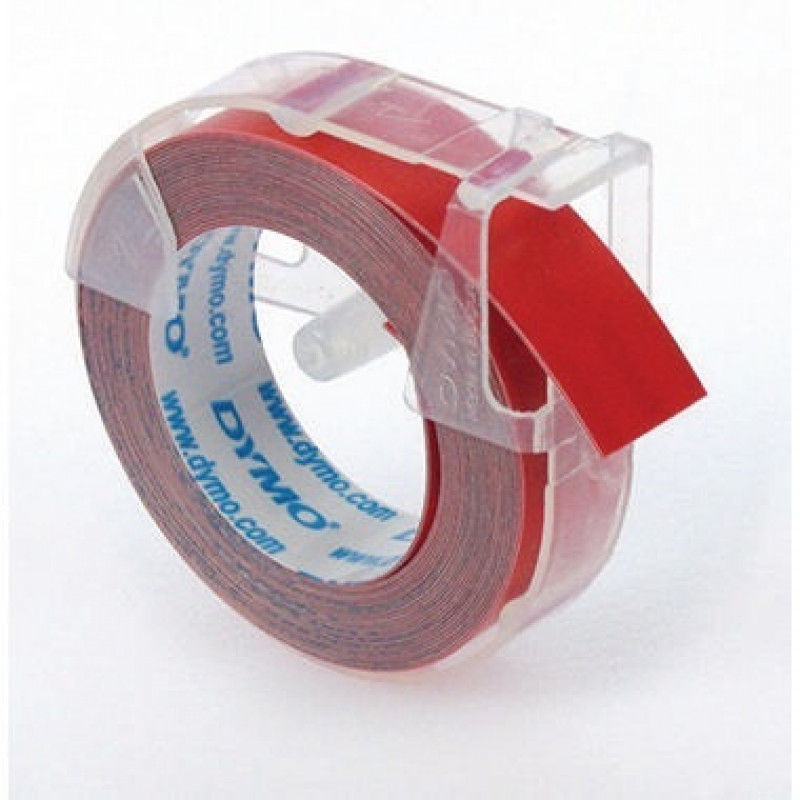 DYMO Prägeband S0898150 9mmx3m sk Kunststoff glänzend rot