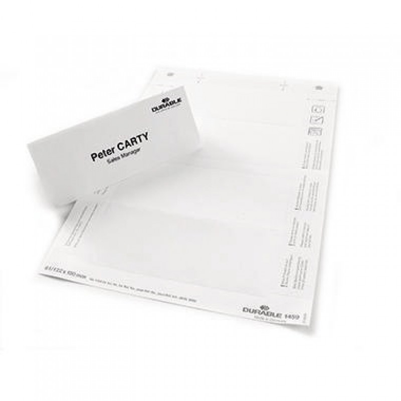 DURABLE Einsteckschild BADGEMAKER 145902 150x63mm weiß 40 St./Pack DURABLE Einsteckschild BADGEMAKER 145902 150x63mm weiß 40 St./Pack