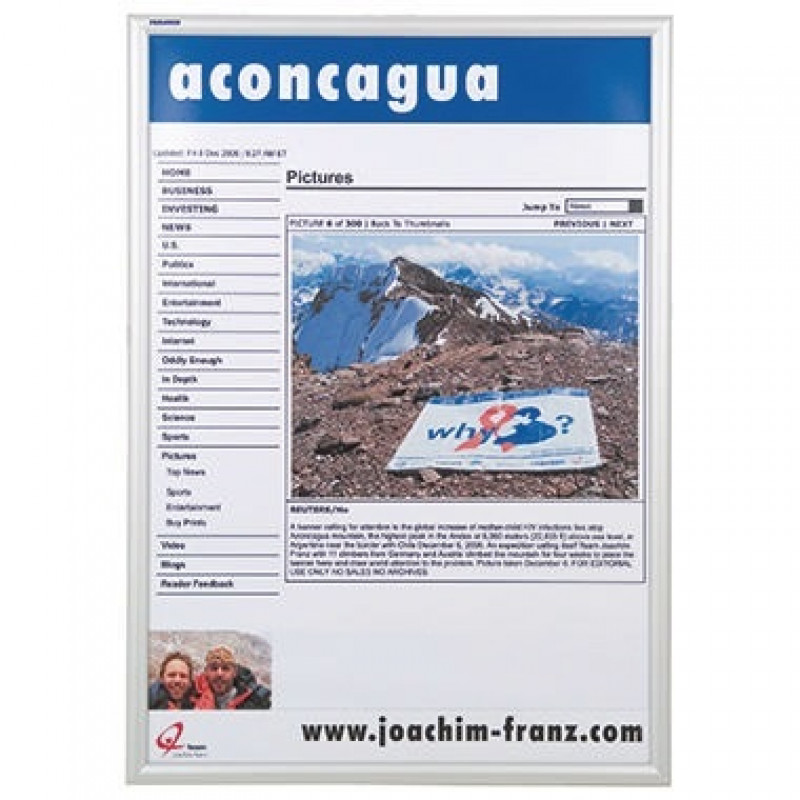 Franken Wechselrahmen Outdoor BS1704 62,4x87,1x1,2cm transparent Franken Wechselrahmen Outdoor BS1704 62,4x87,1x1,2cm transparent