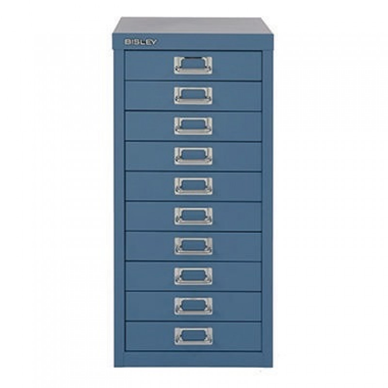 Bisley Schubladenschrank L2910605 10Schubfächer blau Bisley Schubladenschrank L2910605 10Schubfächer blau