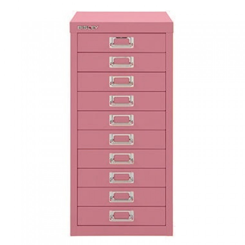 Bisley Schubladenschrank L2910601 10Schubfächer pink Bisley Schubladenschrank L2910601 10Schubfächer pink