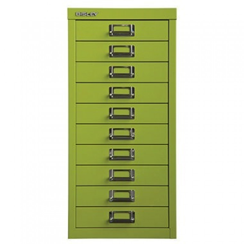 Bisley Schubladenschrank L2910604 10Schubfächer grün Bisley Schubladenschrank L2910604 10Schubfächer grün