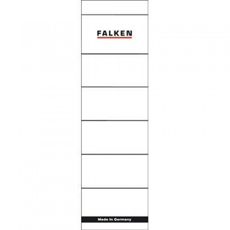 Falken Ordnerrückenschild 80039266 breit/kurz weiß 10 St./Pack.