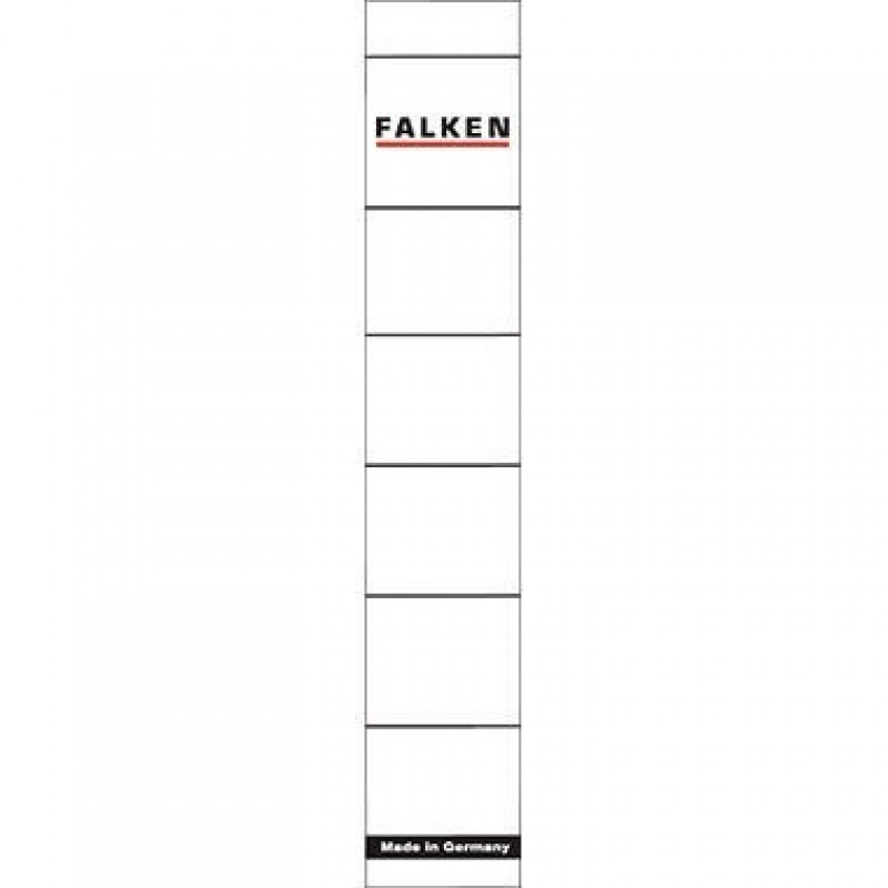 Falken Ordnerrückenschild 80039639 schmal/kurz weiß 10 St./Pack.