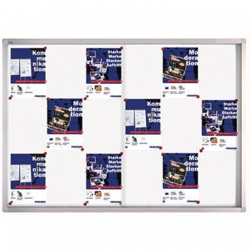 Franken Schaukasten PRO SK6118 Schiebetür für 18x DIN A4 Aluminium Franken Schaukasten PRO SK6118 Schiebetür für 18x DIN A4 Aluminium