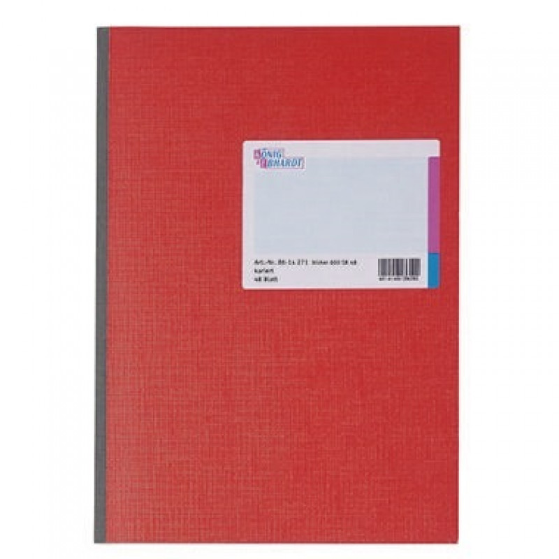 König & Ebhardt Kladde 8614271 DIN A4 kariert 48Blatt rot König & Ebhardt Kladde 8614271 DIN A4 kariert 48Blatt rot