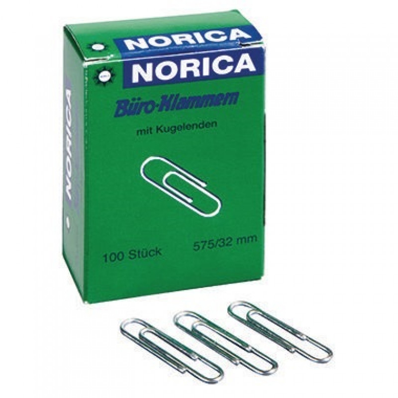 NORICA Briefklammer 2225 32mm verzinkt 100 St./Pack. NORICA Briefklammer 2225 32mm verzinkt 100 St./Pack.