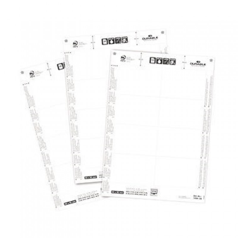 DURABLE Einsteckschild BADGEMAKER 145602 60x90mm weiß 160 St./Pack. DURABLE Einsteckschild BADGEMAKER 145602 60x90mm weiß 160 St./Pack.