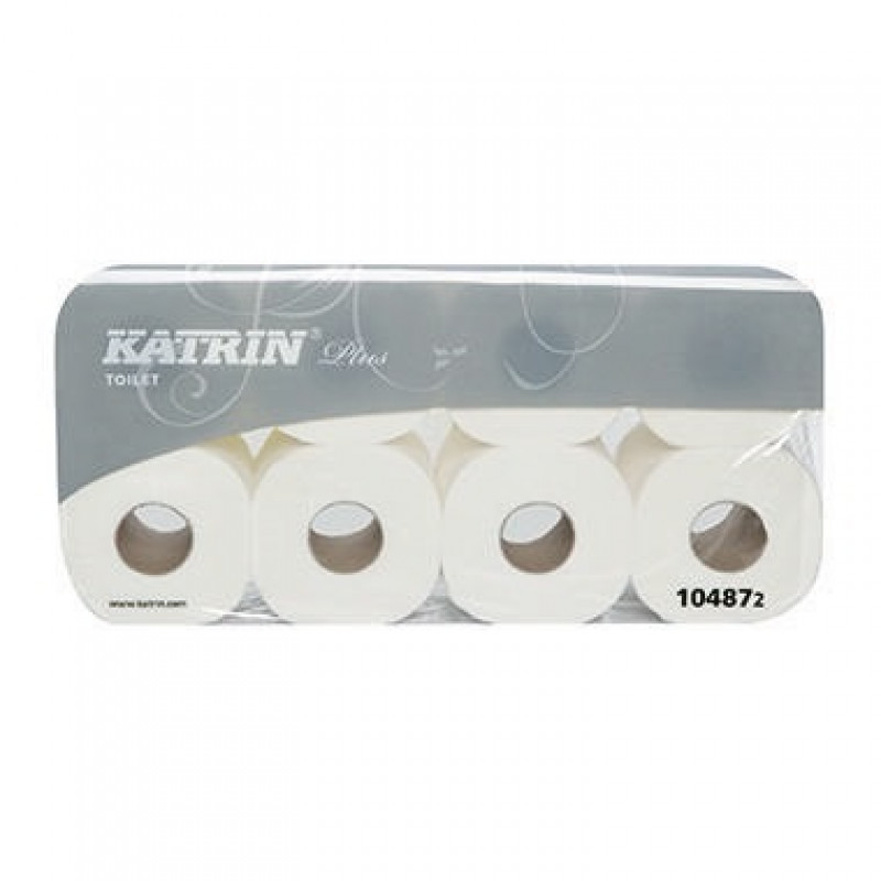Katrin Toilettenpapier Plus 104872 3-lagig weiß 8 Rl./Pack.