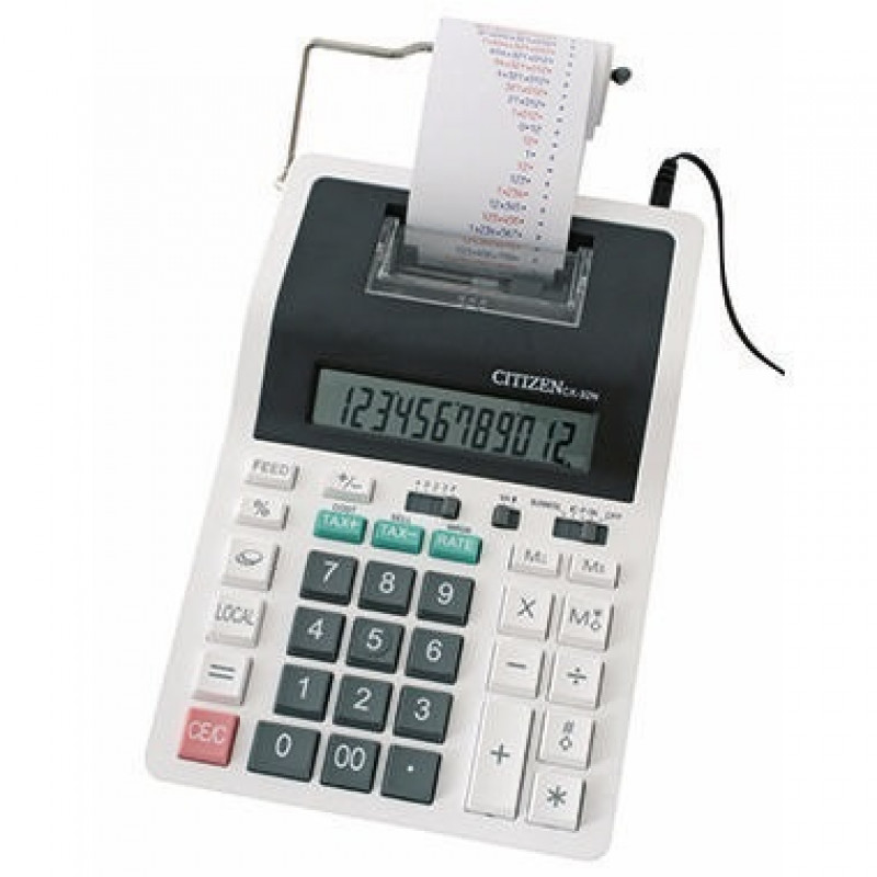 Citizen Tischrechner CX32N druckend 12stellig Netz/Batterie ws Citizen Tischrechner CX32N druckend 12stellig Netz/Batterie ws