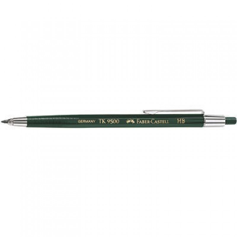 Faber-Castell Fallminenstift TK-9500 139500 2mm HB dunkelgrün Faber-Castell Fallminenstift TK-9500 139500 2mm HB dunkelgrün