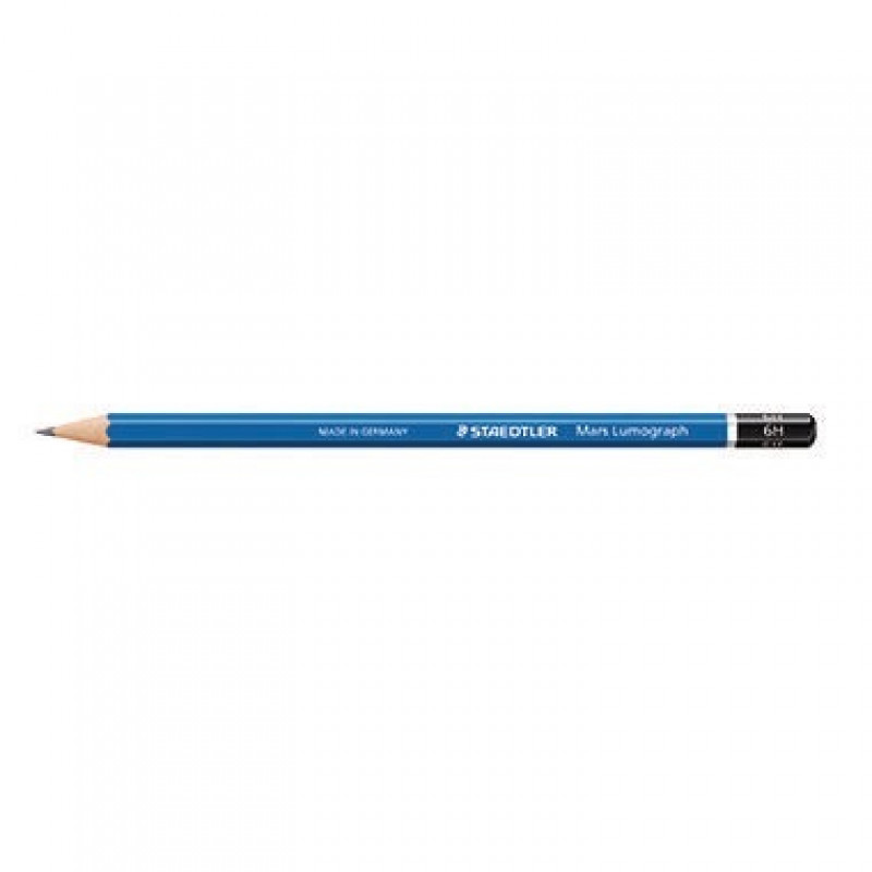 STAEDTLER Bleistift Mars Lumograph 100-6H 17,5cm 6H Schaft blau STAEDTLER Bleistift Mars Lumograph 100-6H 17,5cm 6H Schaft blau