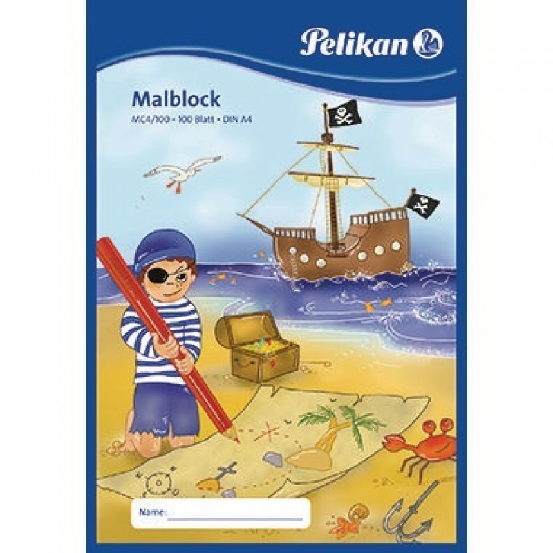 Pelikan Malblock MC 4/100 137679 DIN A4 chlorfrei 100Blatt weiß Pelikan Malblock MC 4/100 137679 DIN A4 chlorfrei 100Blatt weiß